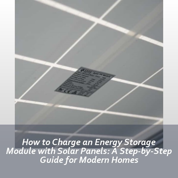 How to Charge an Energy Storage Module with Solar Panels: A Step-by-Step Guide for Modern Homes